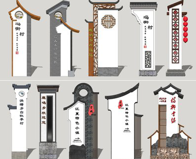 夏邑美丽乡村标识标牌有哪些分类？